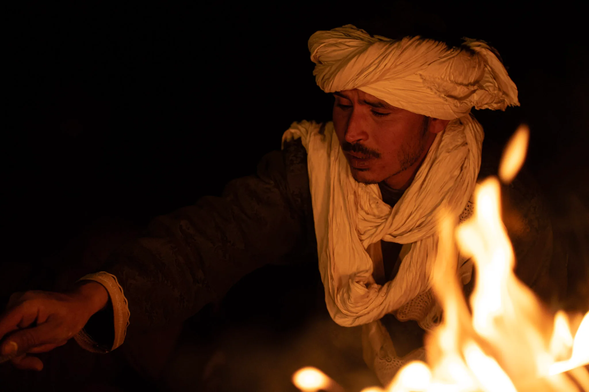 Salah nomade atour du feu