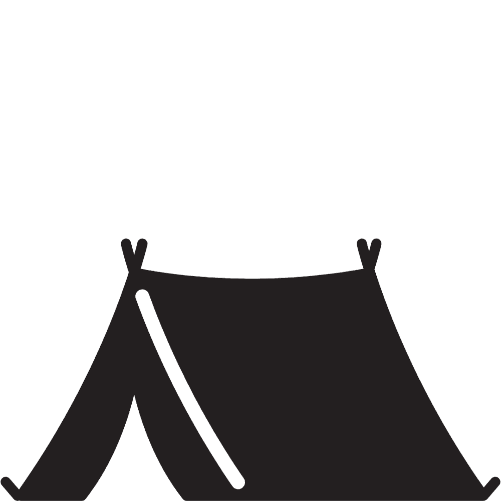 iconographie d'une tente noir