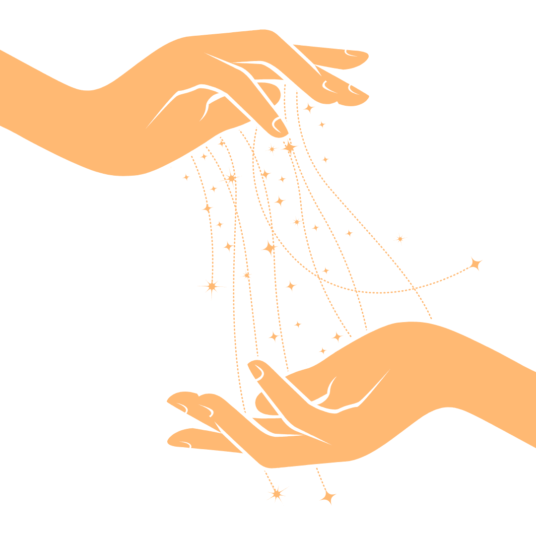 icones de deux mains qui se connectent