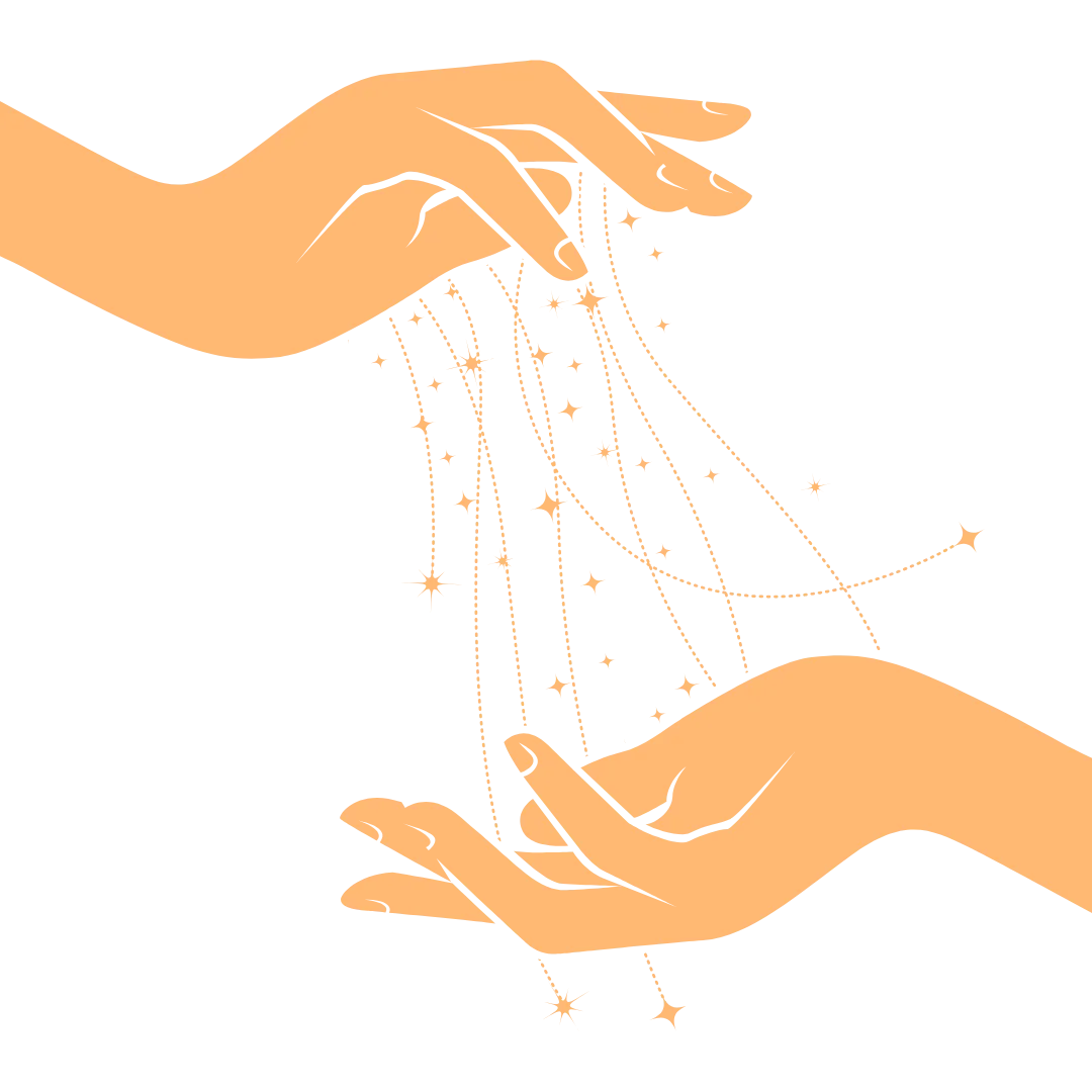 icones de deux mains qui se connectent