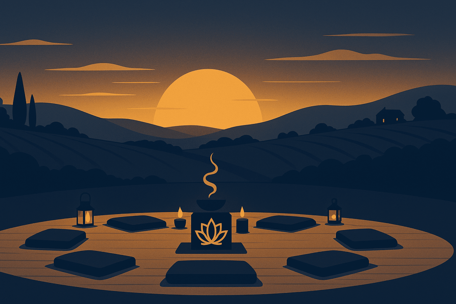 Visuel pour la retraite spirituelle renaissance quantique