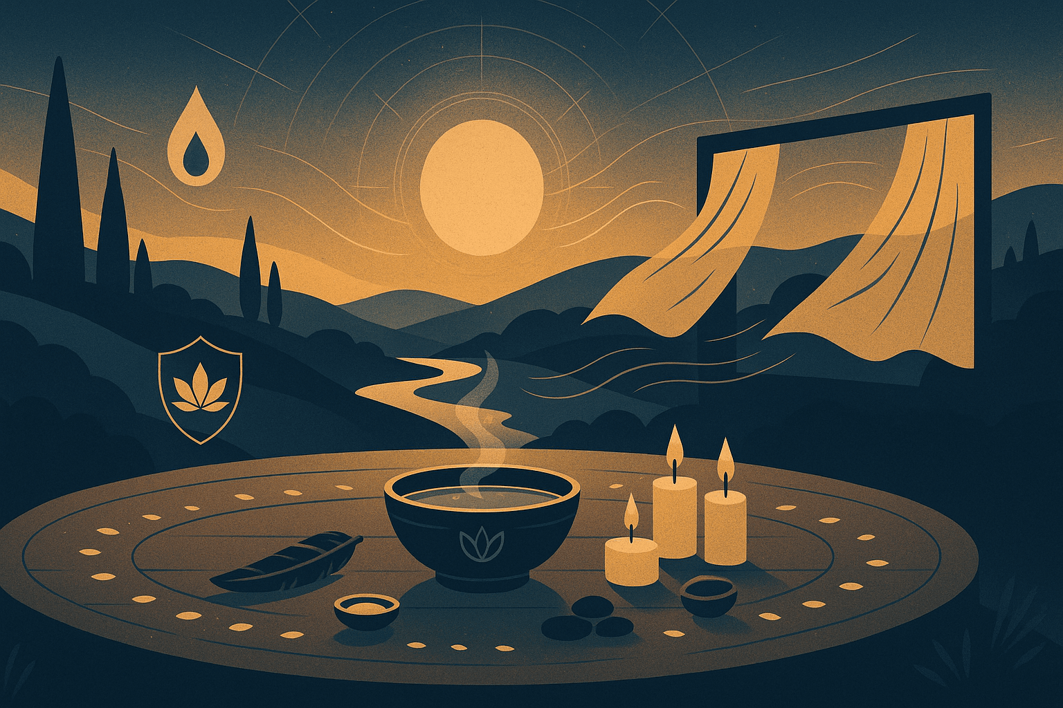 Visuel pour la retraite spirituelle renaissance quantique 3